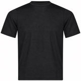 T-shirt paricollo in nero 