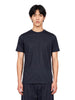 T-shirt paricollo in blu