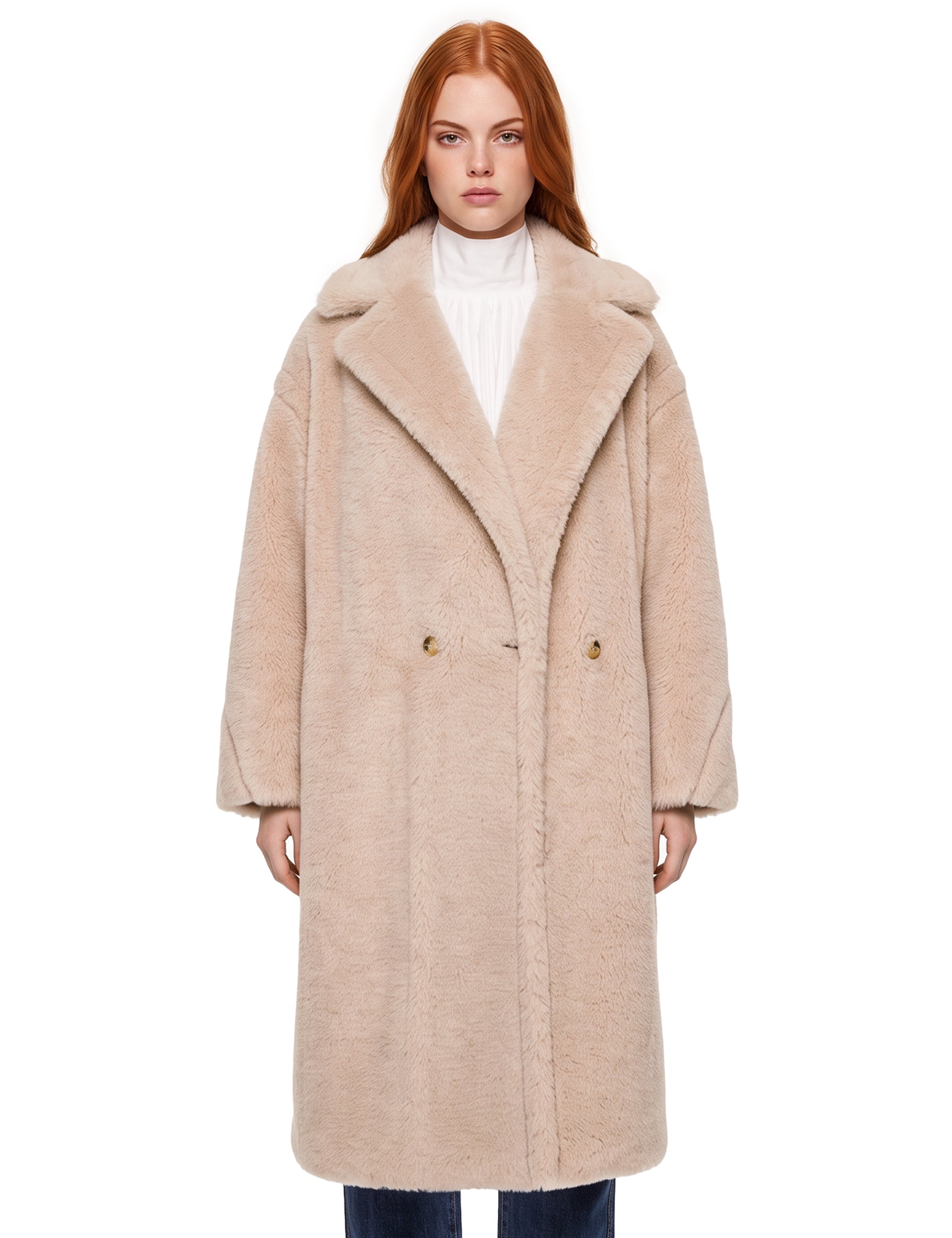 Cappotto Teddy Bear in beige 