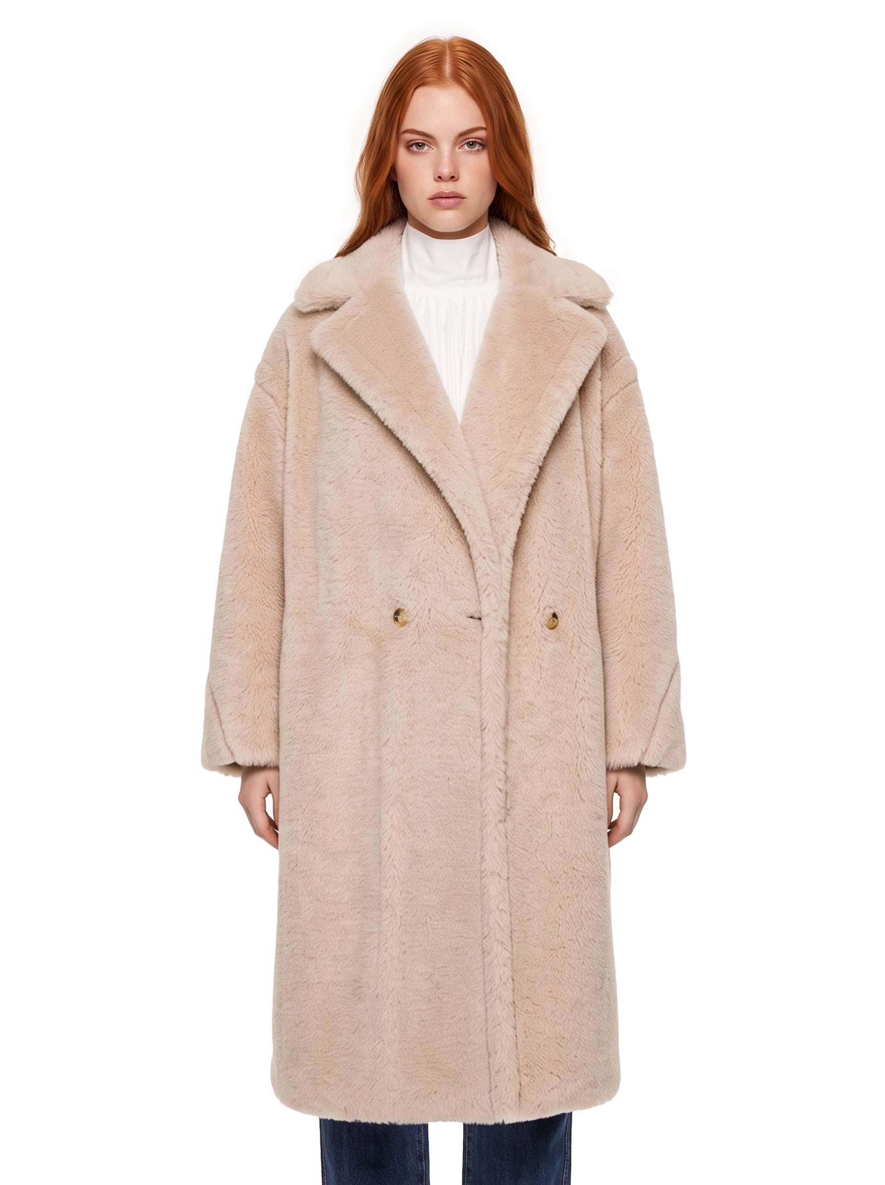 Cappotto Teddy Bear in beige 