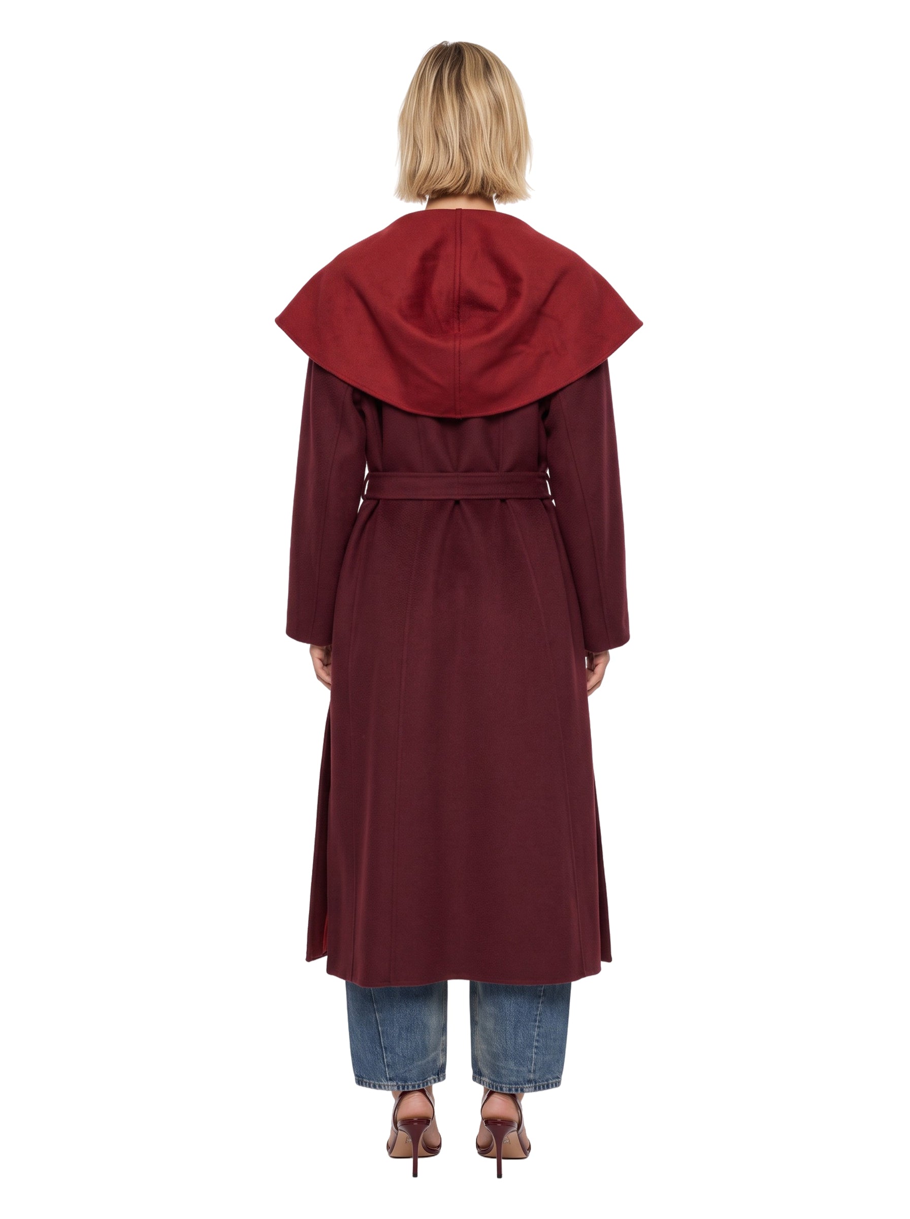 Cappotto Tululo in bordeaux 