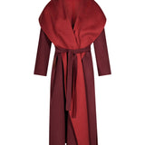 Cappotto Tululo in bordeaux 