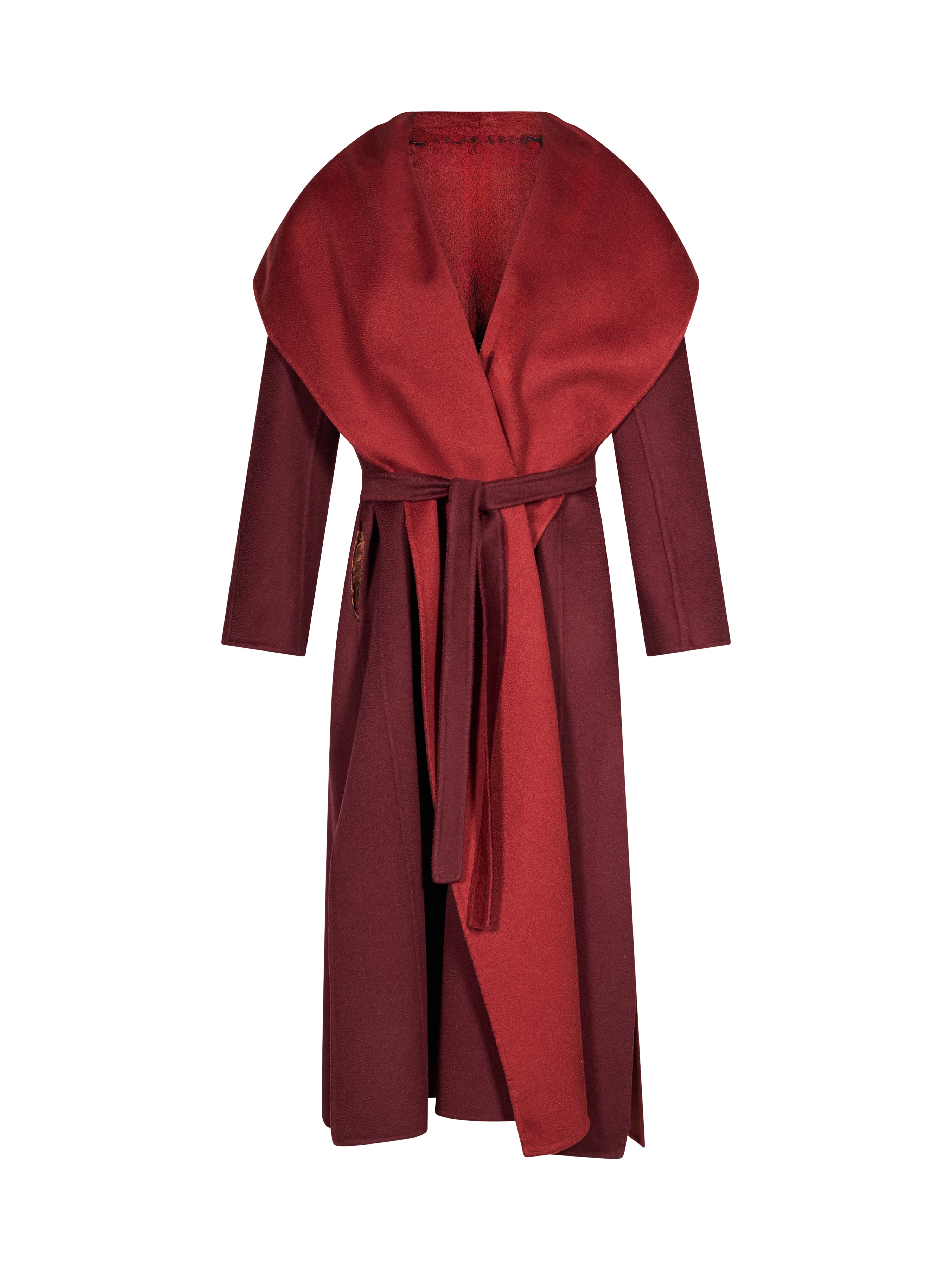 Cappotto Tululo in bordeaux 