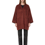 Cappotto a cappa Geranio in bordeaux 