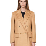 Blazer doppiopetto Olimpia in beige 