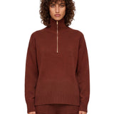 Maglia a collo alto Crasso in bordeaux 