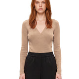 Maglia body Gelato in beige 
