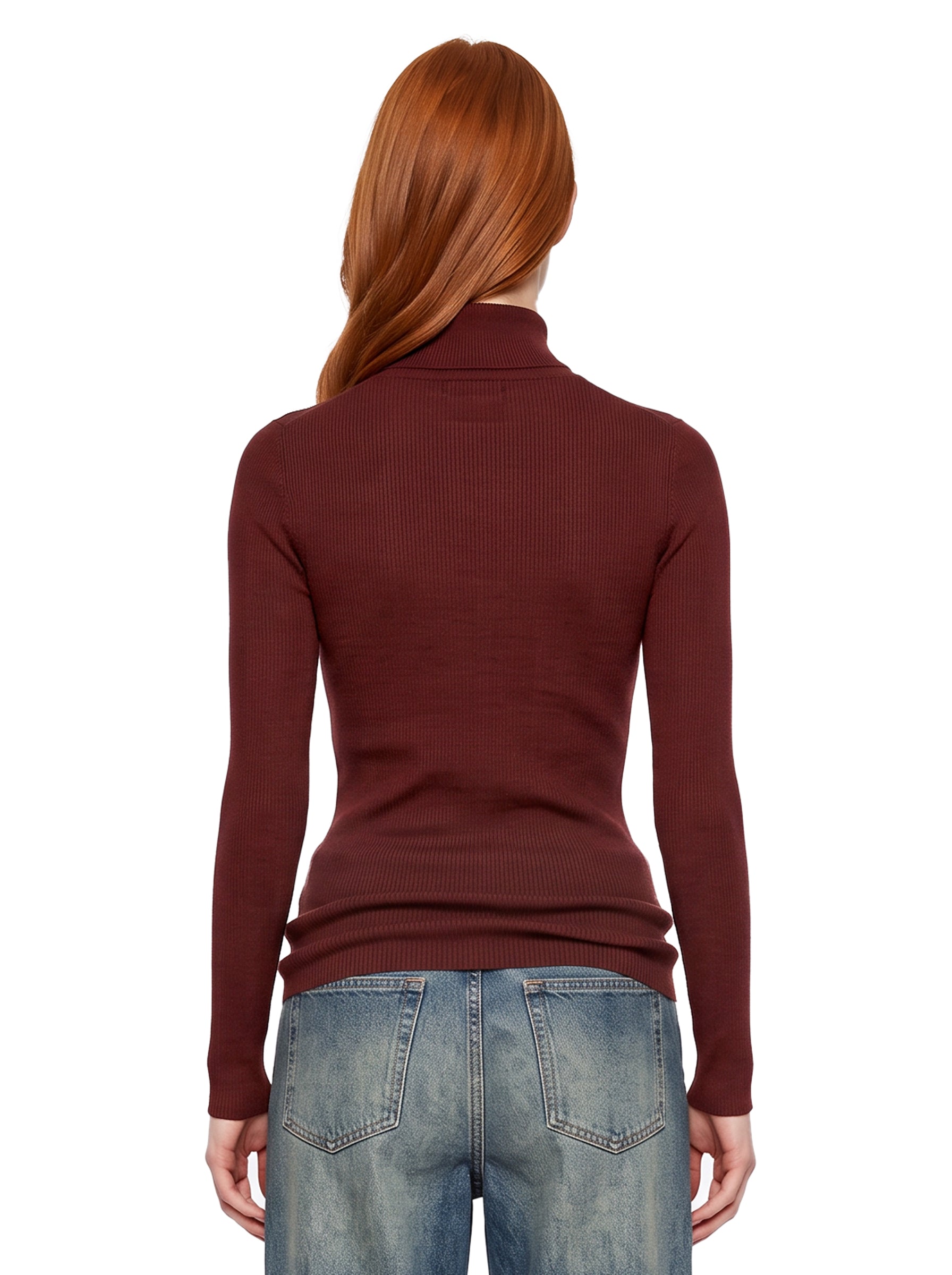 Maglia Cavallo in bordeaux 