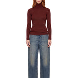 Maglia Cavallo in bordeaux 