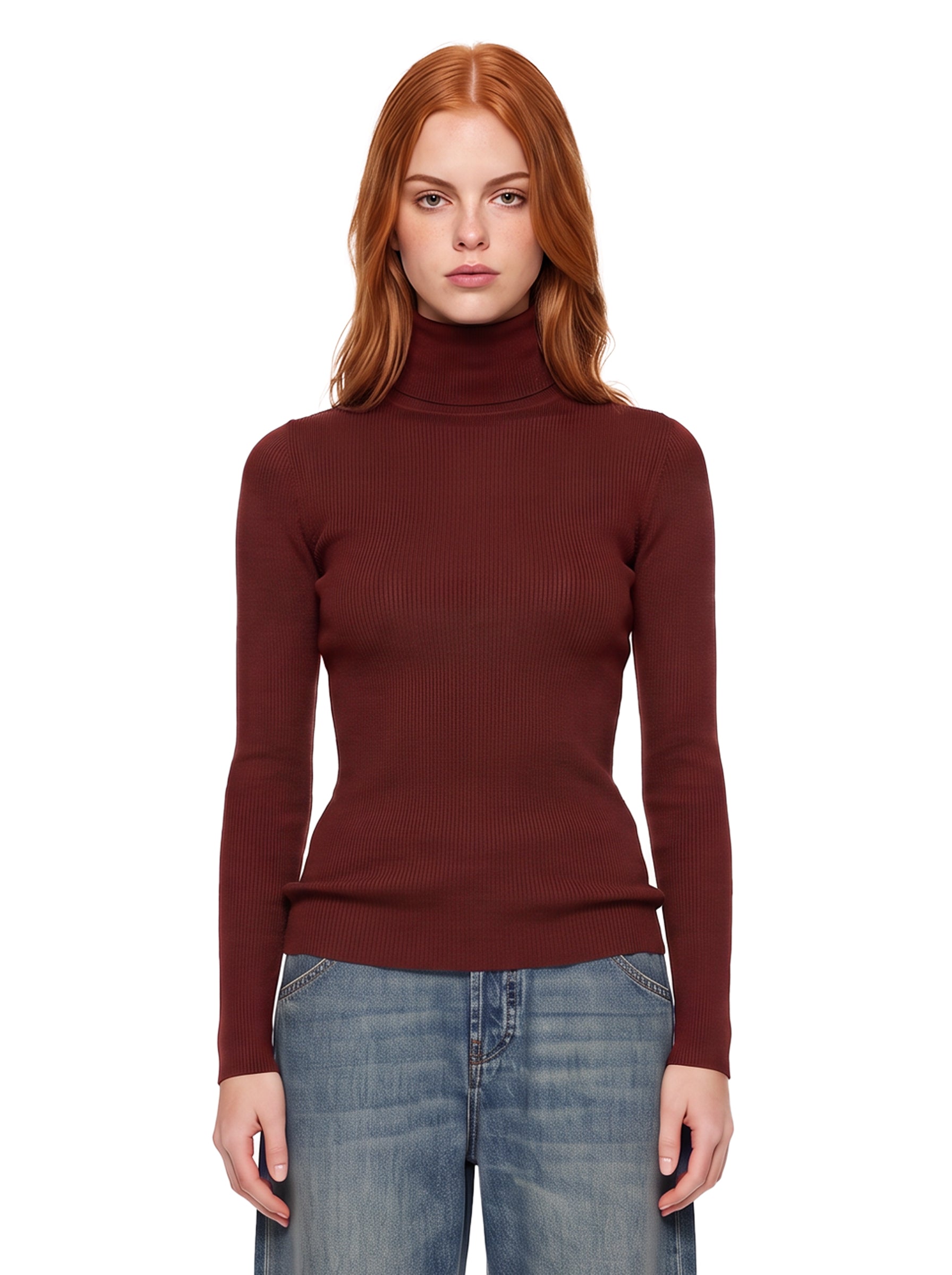 Maglia Cavallo in bordeaux 
