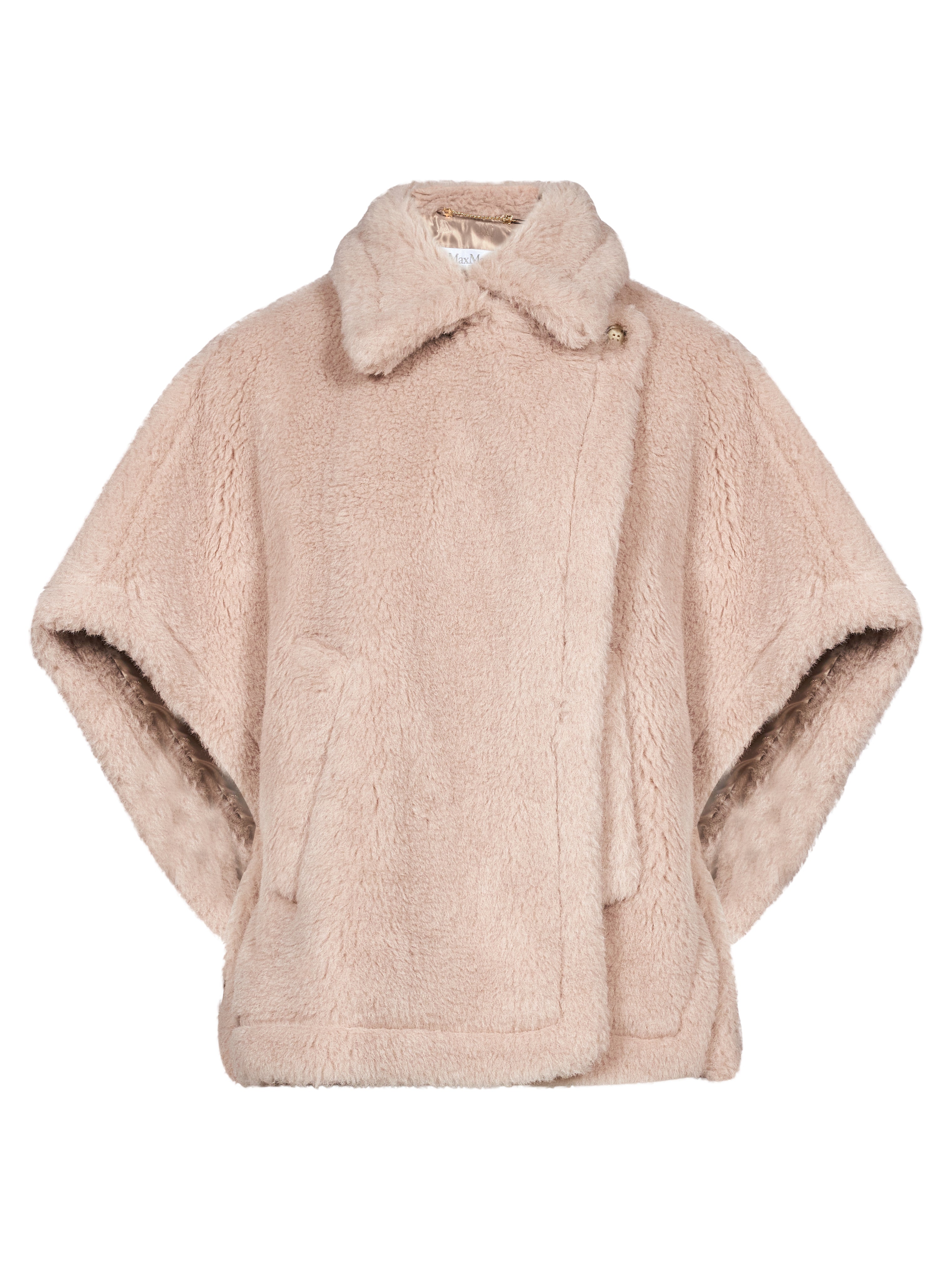 Cappotto doppiopetto Tebe in beige 