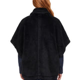 Cappotto doppiopetto Tebe in nero 