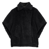 Cappotto doppiopetto Tebe in nero 