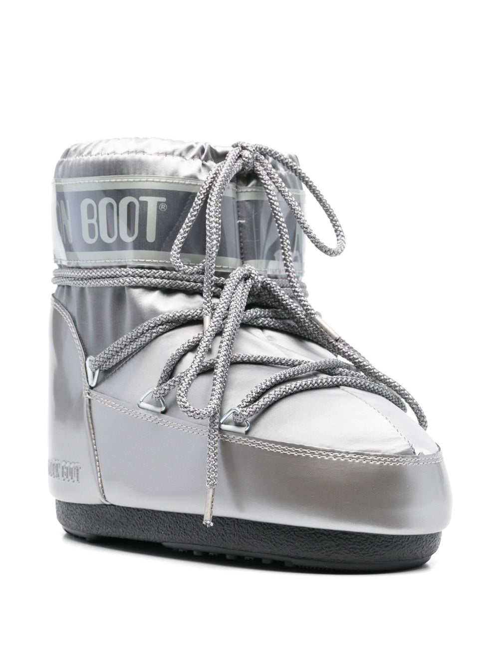 Stivaletti Icon Low Glance in argento 