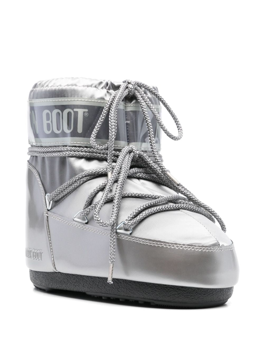 Stivaletti Icon Low Glance in argento 