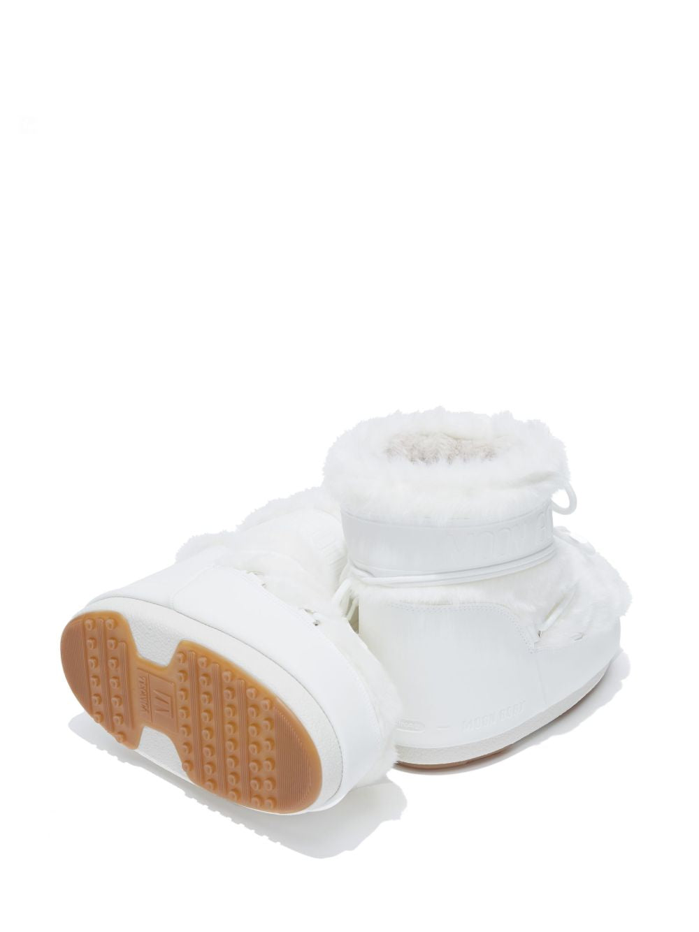 Stivaletti Icon Low Fur in bianco 
