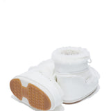 Stivaletti Icon Low Fur in bianco 
