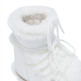 Stivaletti Icon Low Fur in bianco 