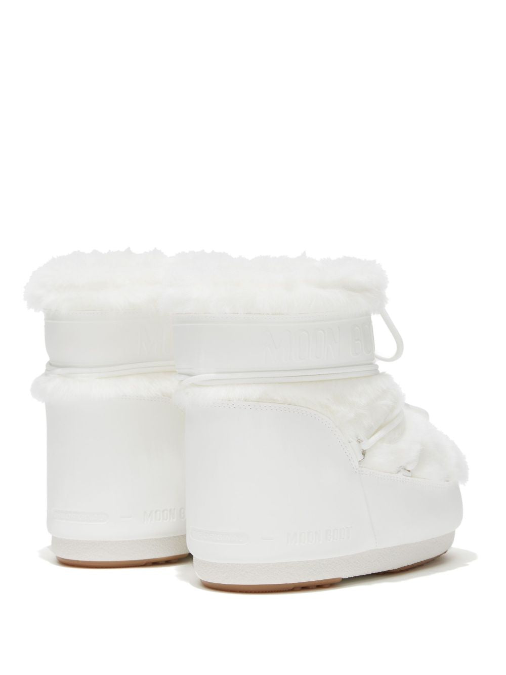 Stivaletti Icon Low Fur in bianco 