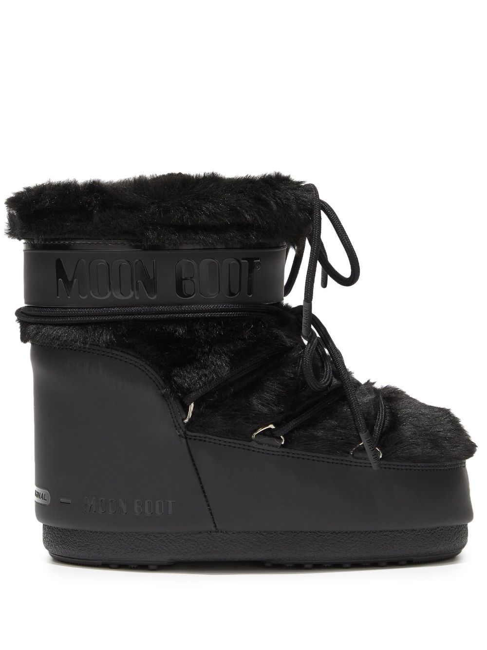 Stivaletti Icon Low Fur in nero 