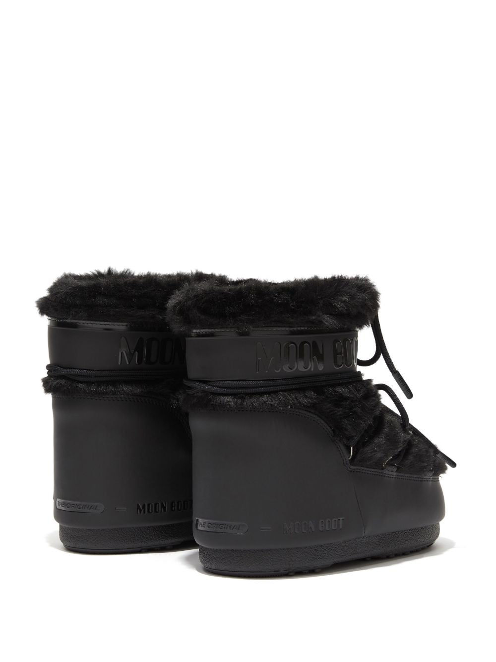 Stivaletti Icon Low Fur in nero 