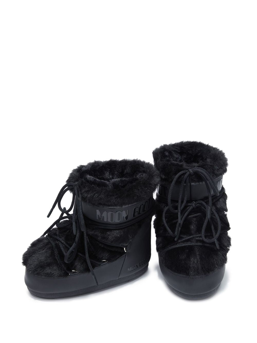 Stivaletti Icon Low Fur in nero 