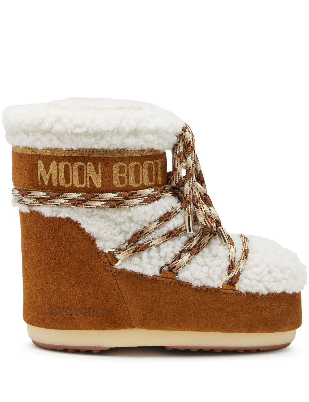 Stivaletti Icon Low Shearling in marrone 