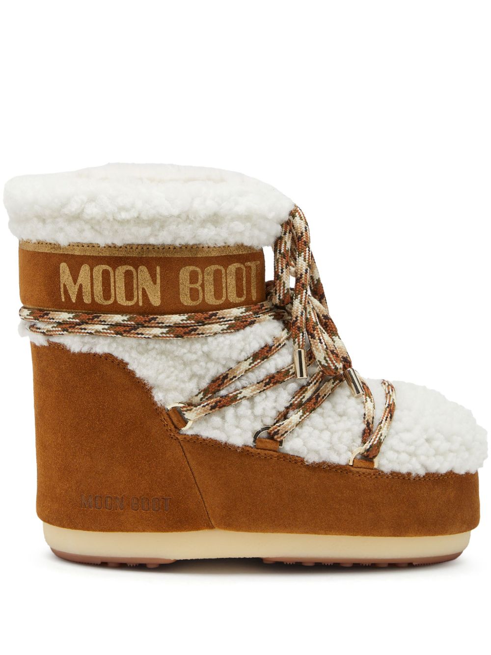 Stivaletti Icon Low Shearling in marrone 