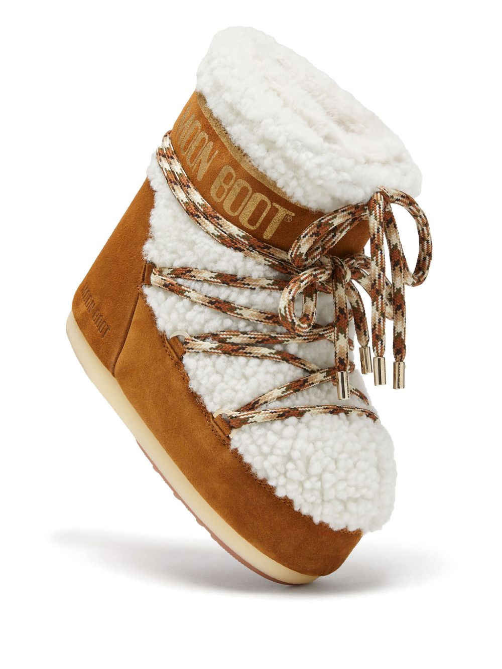 Stivaletti Icon Low Shearling in marrone 