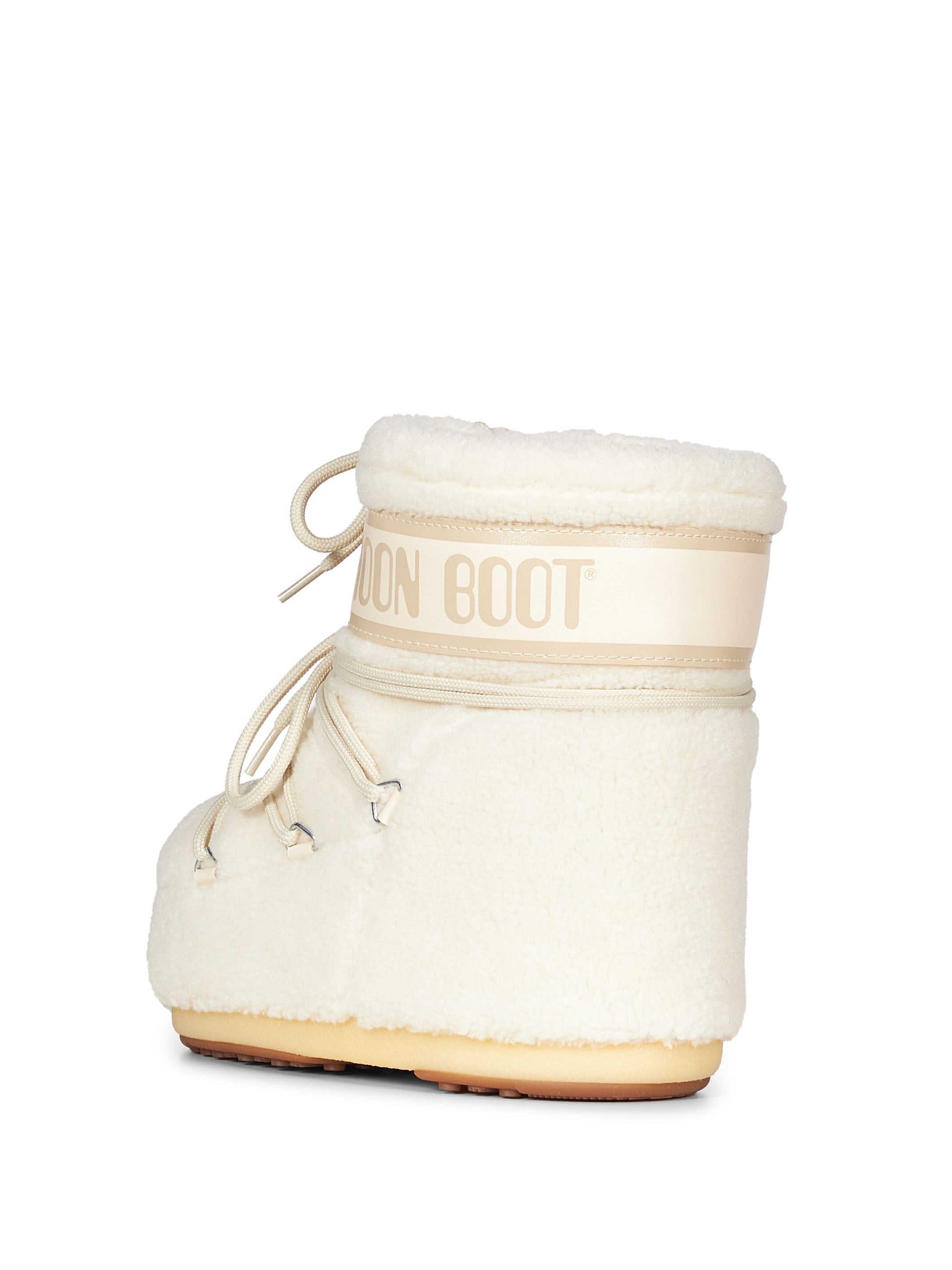 Stivaletti Icon Low Fleece in avorio 