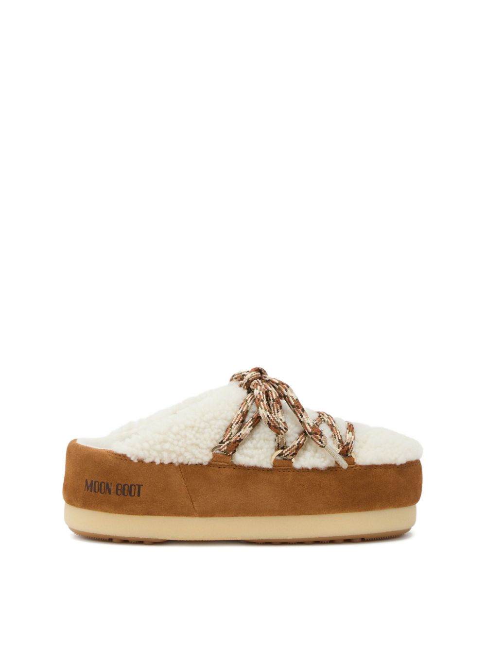 Mules Evx shearling in marrone 