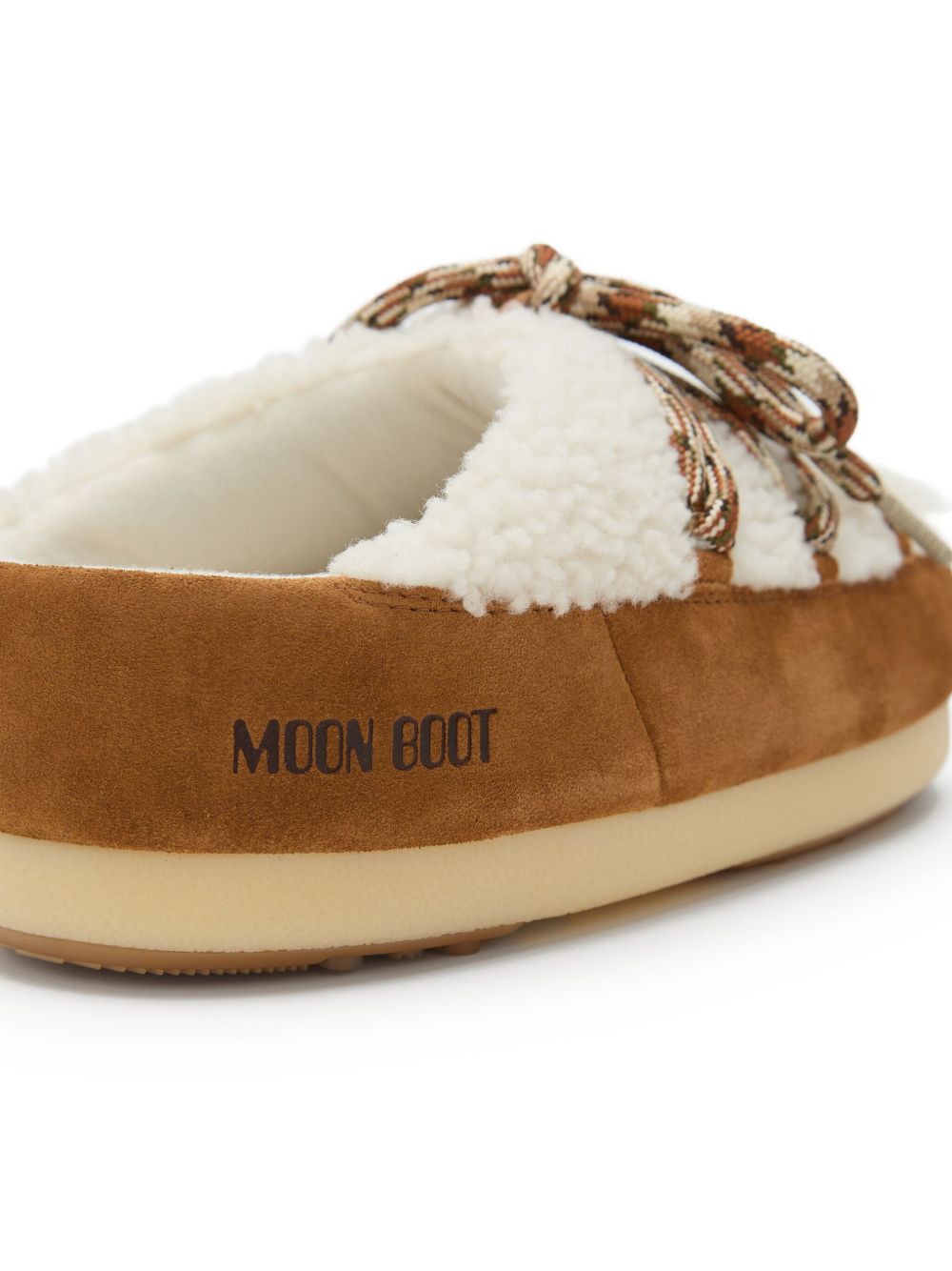 Mules Evx shearling in marrone 