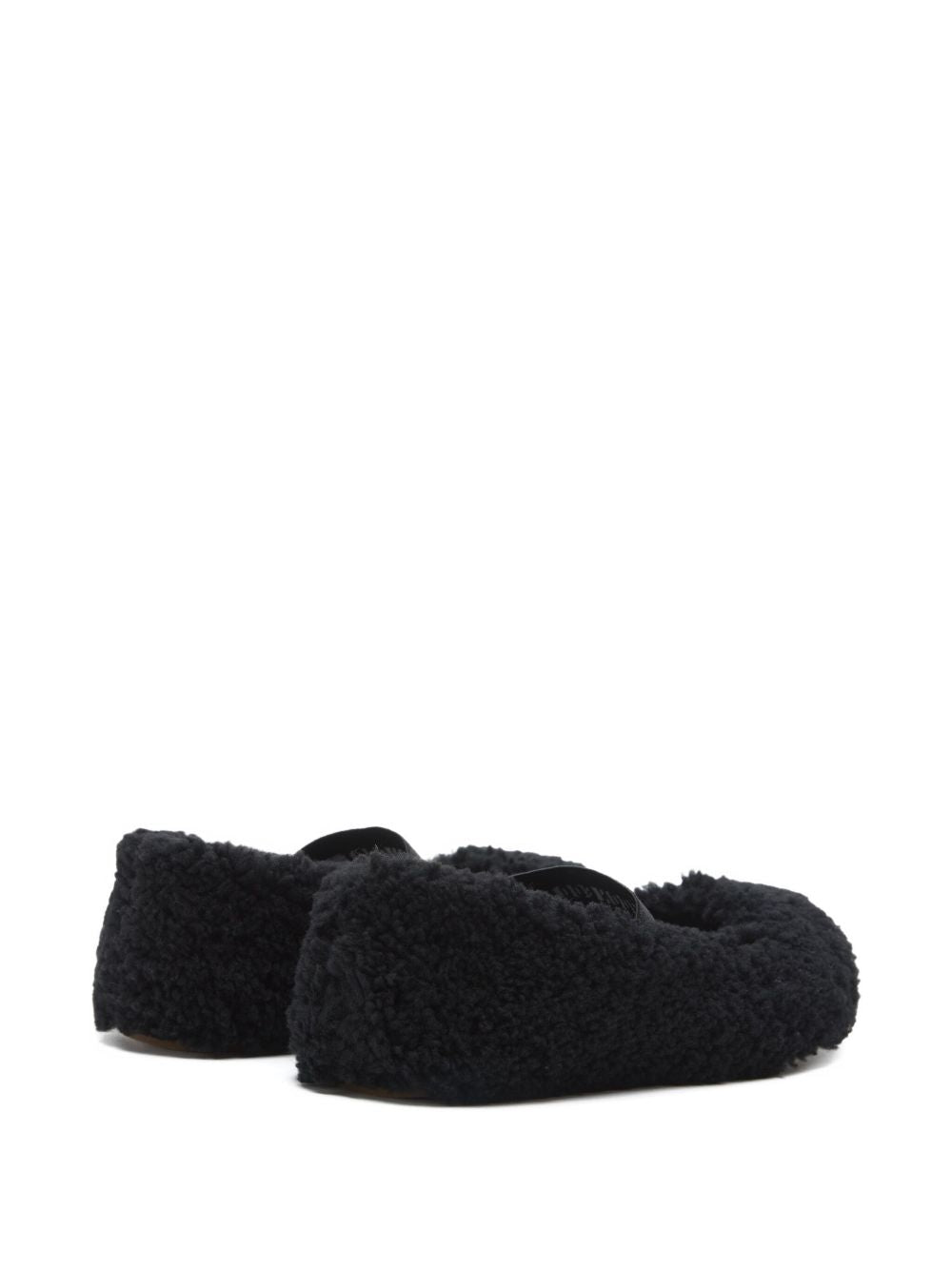 Ballerina con pelliccia in nero 