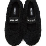 Ballerina con pelliccia in nero 