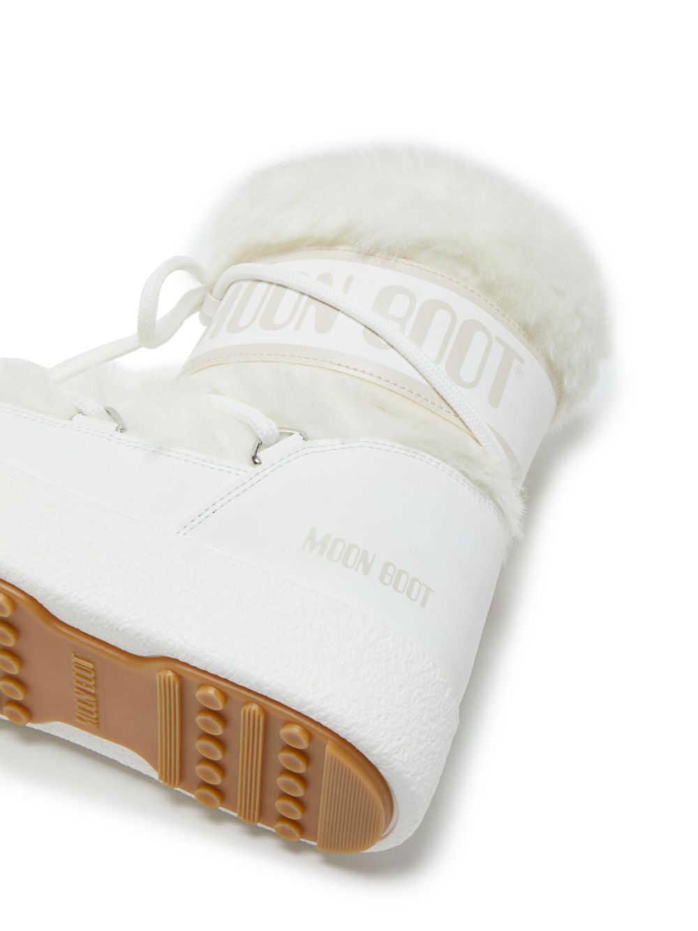 Stivaletti Ltrack Low Fur in bianco 