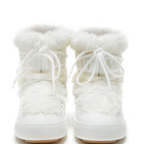 Stivaletti Ltrack Low Fur in bianco 