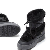 Stivaletti Ltrack Low Fur in nero 