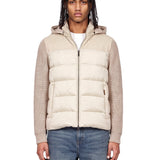 Giacca con cappuccio Allori in beige 