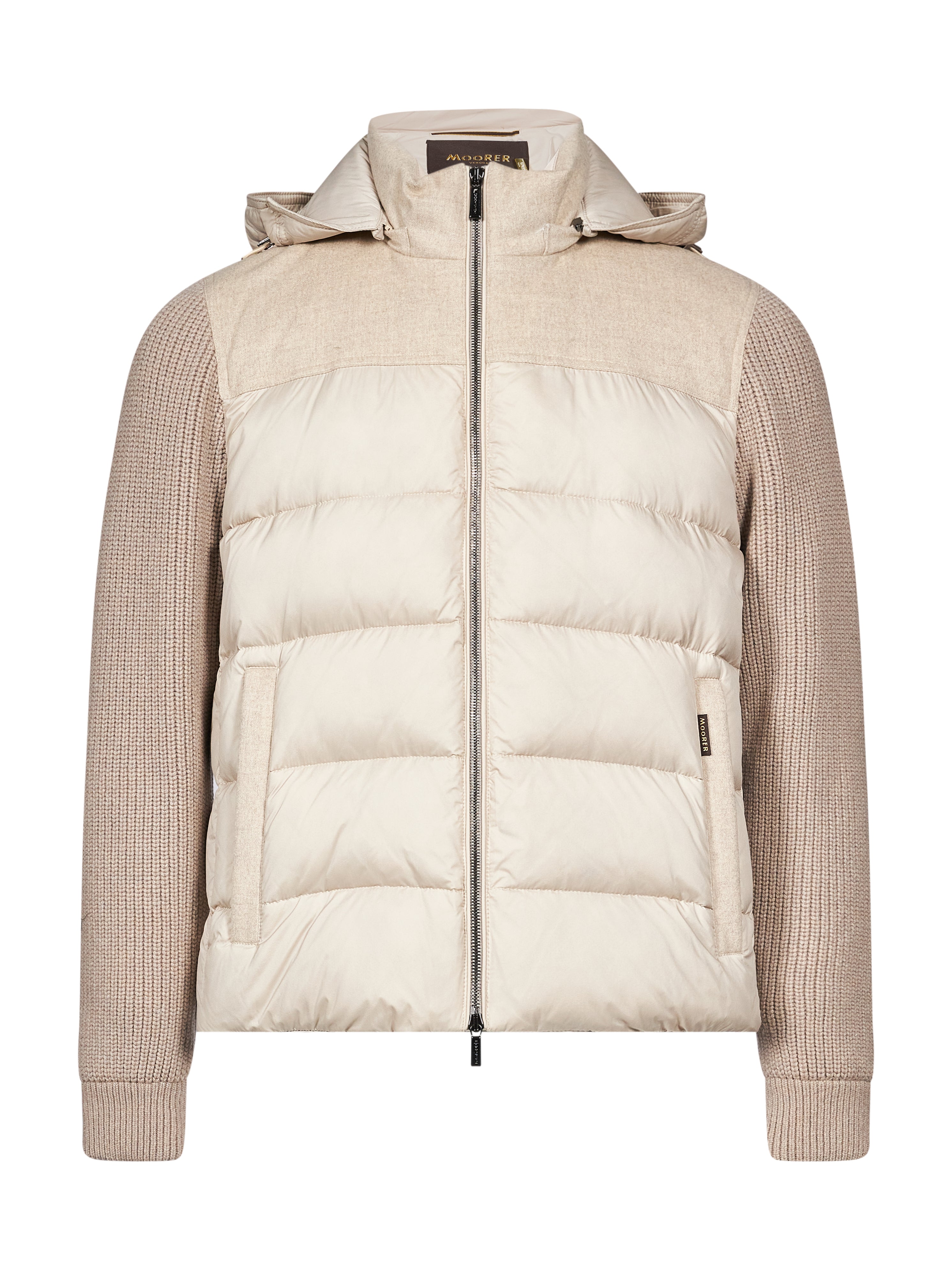 Giacca con cappuccio Allori in beige 