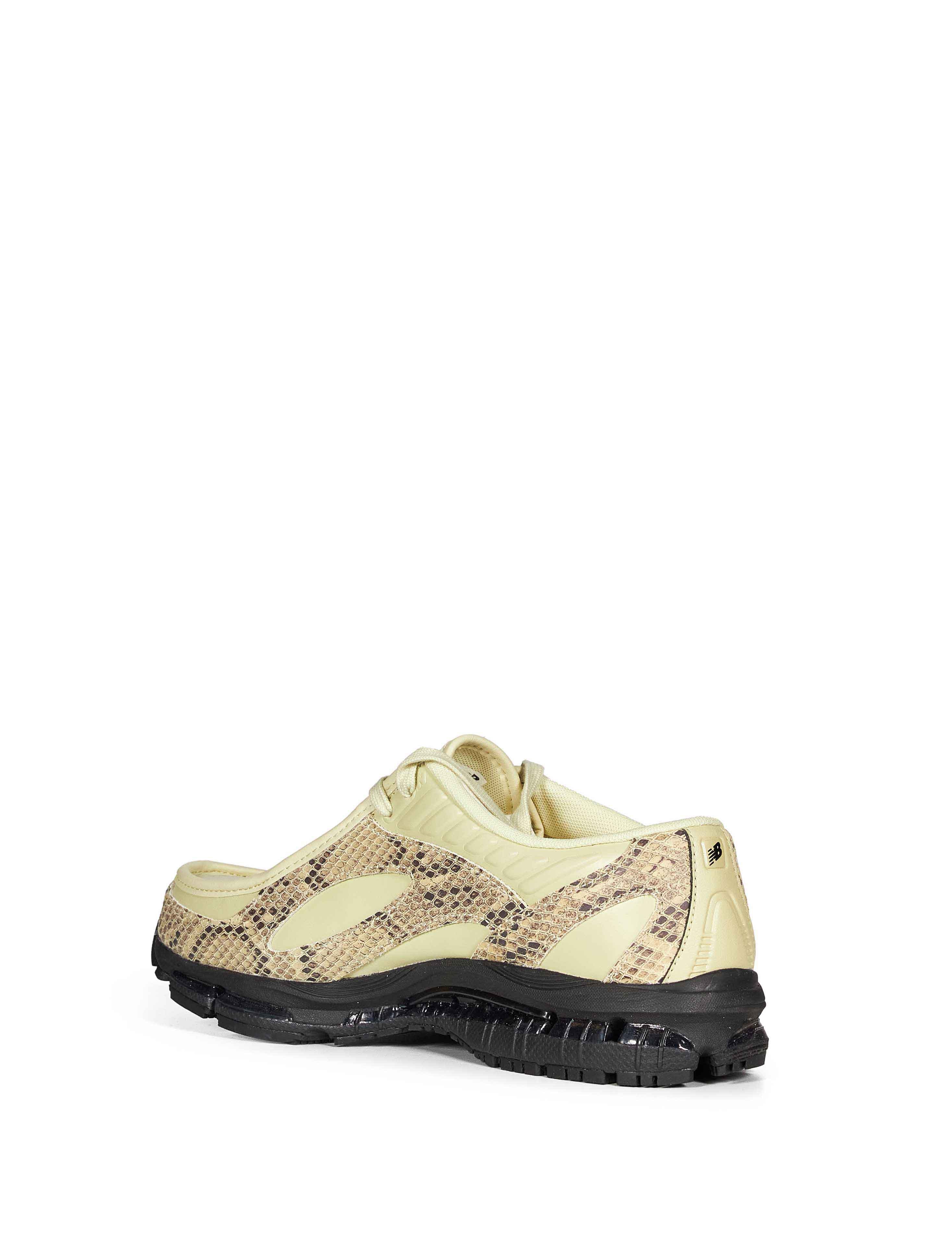 Sneakers 1890 effetto serpente in avorio 