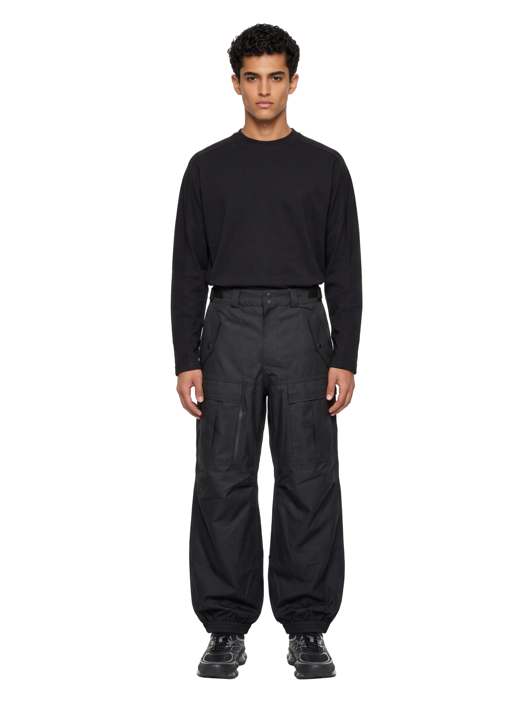 Pantaloni cargo Shell in nero 