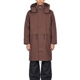 Parka Shell 3L con cappuccio in marrone 