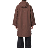 Parka Shell 3L con cappuccio in marrone 