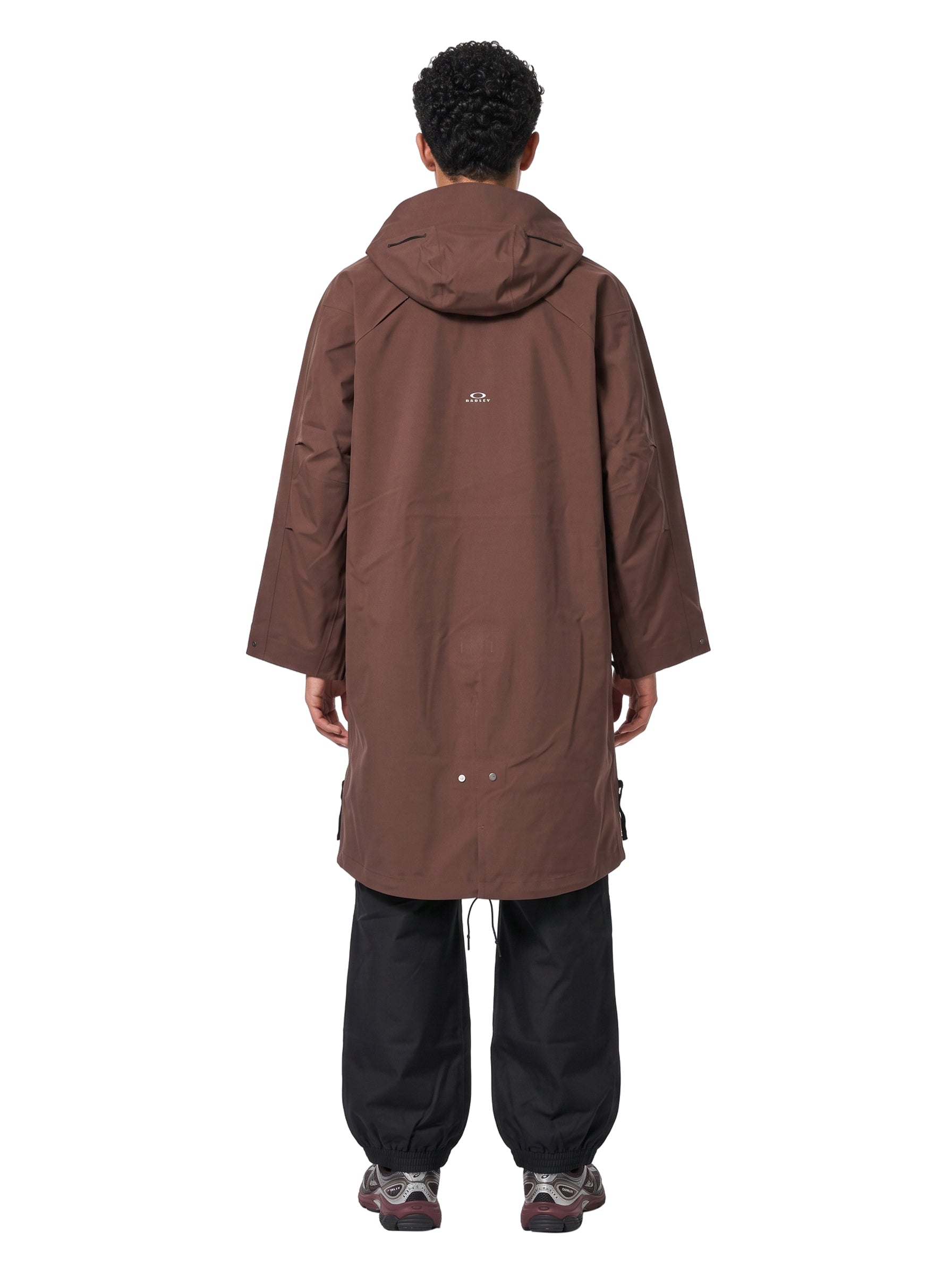 Parka Shell 3L con cappuccio in marrone 