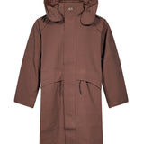 Parka Shell 3L con cappuccio in marrone 