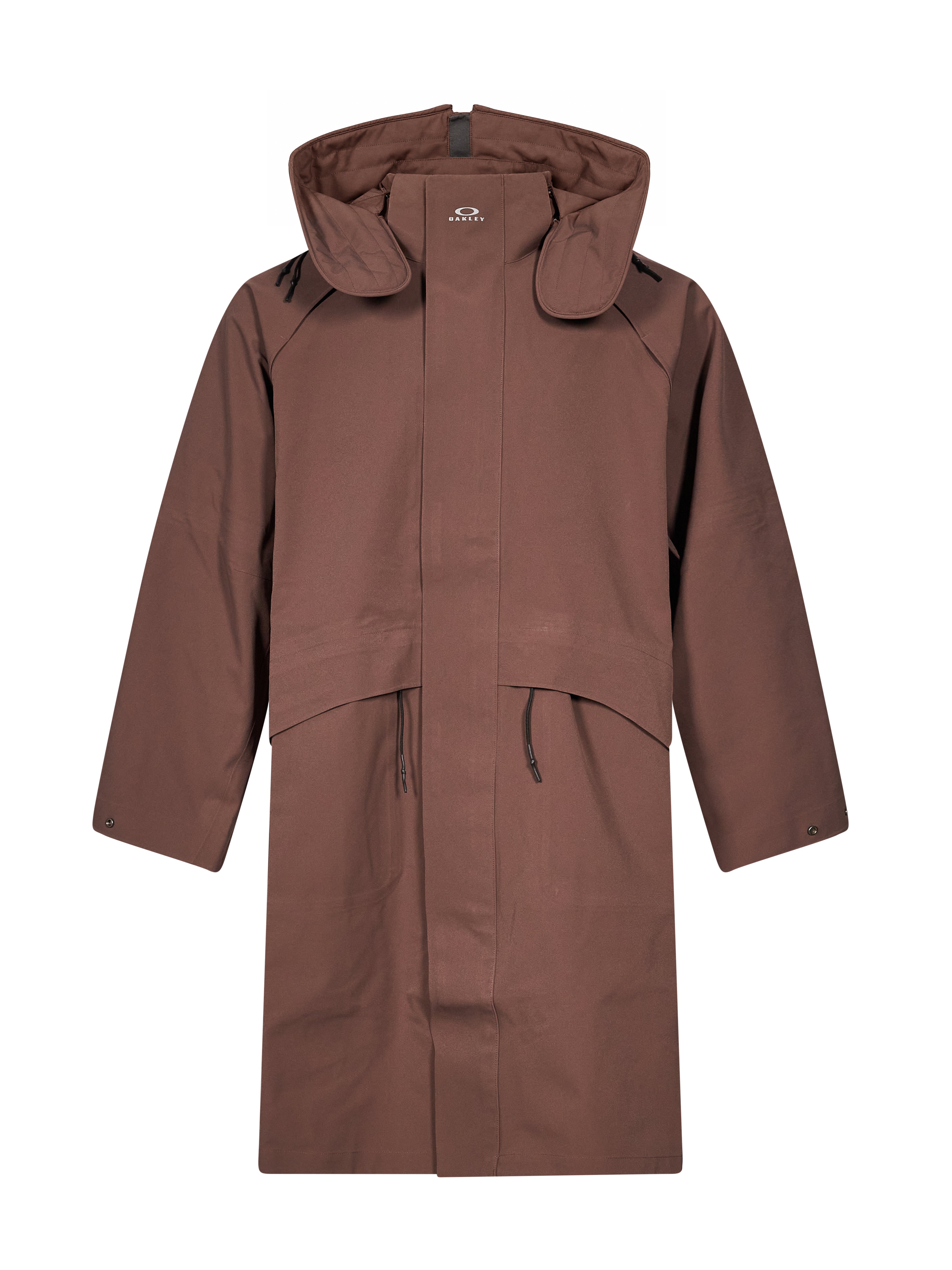 Parka Shell 3L con cappuccio in marrone 