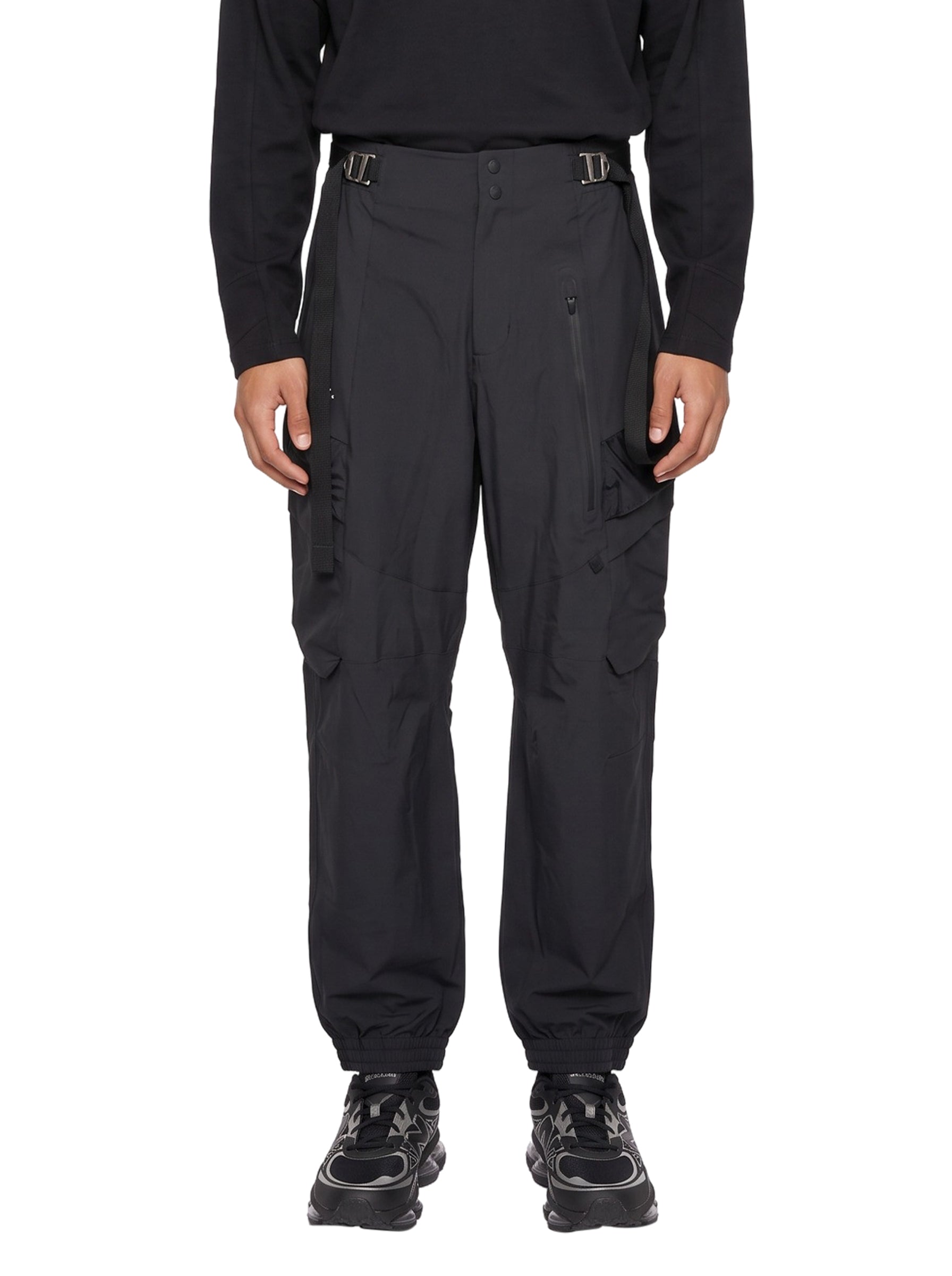 Pantaloni baggy in nylon nero 