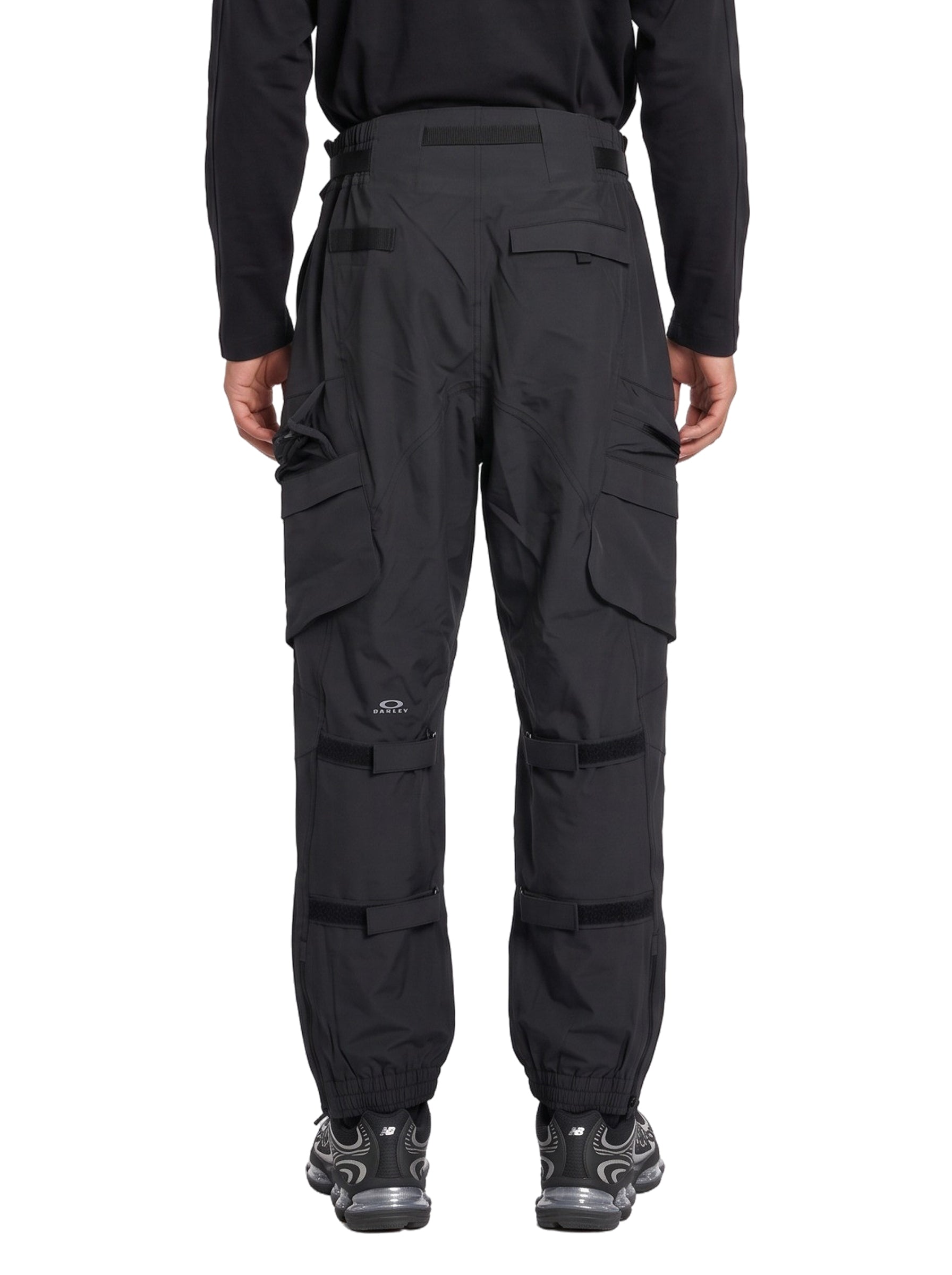 Pantaloni baggy in nylon nero 