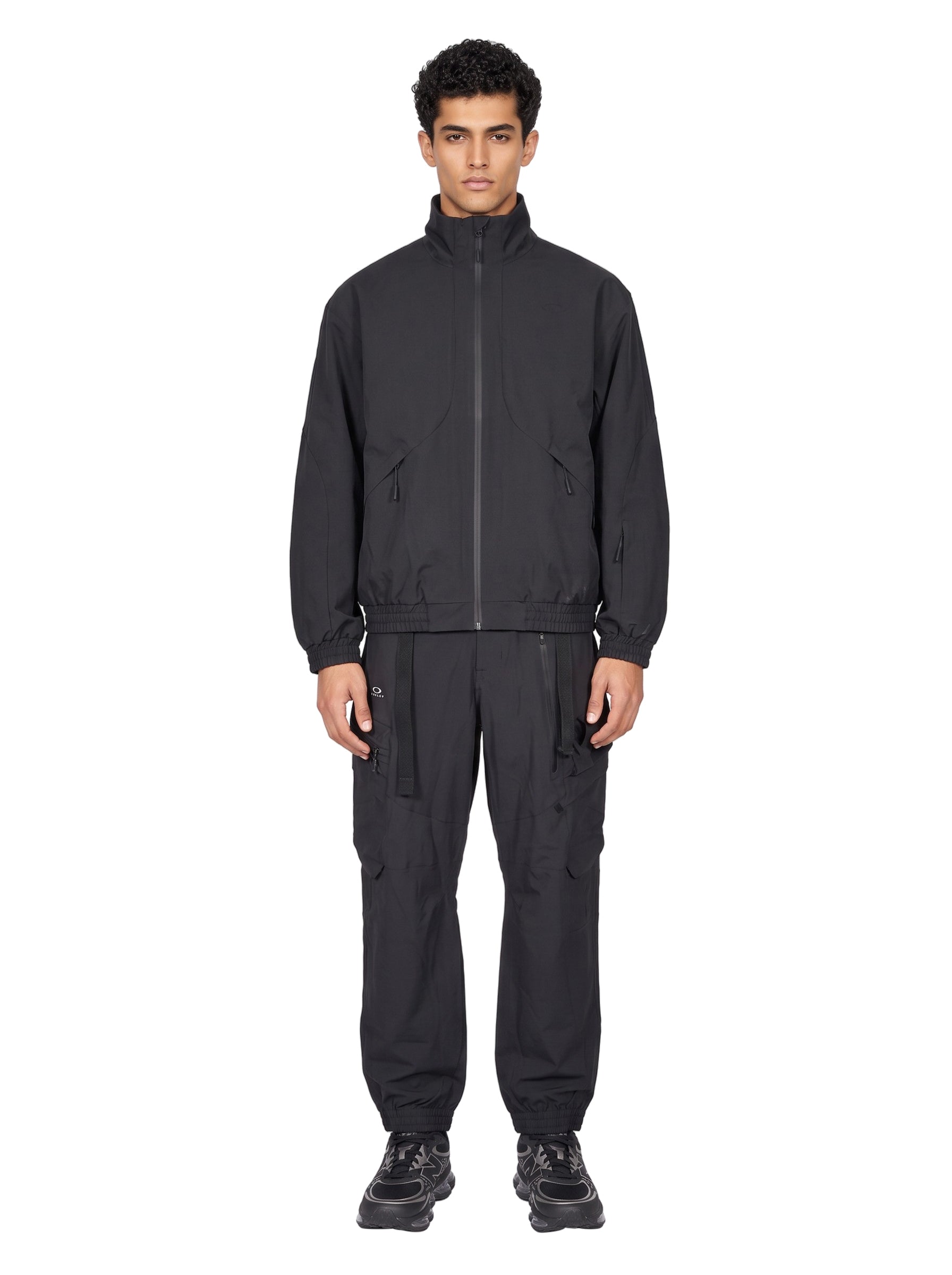 Pantaloni baggy in nylon nero 