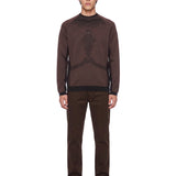 Maglione latitude veil in marrone 